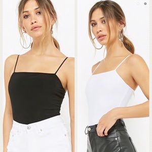 NWT SET OF 2: Square Neck Bodysuits
